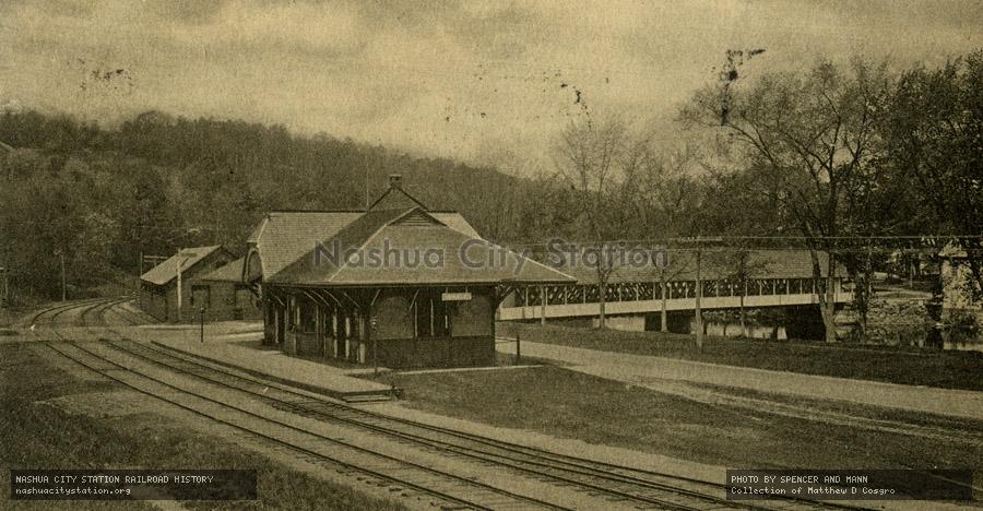 Postcard: Railroad Square, Ashuelot, New Hampshire